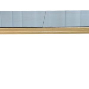 Gold Rectangular Mirror Table