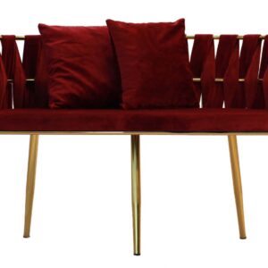 Barcelona Sofa (Red Velvet)