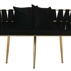 Barcelona Sofa (Black Velvet)